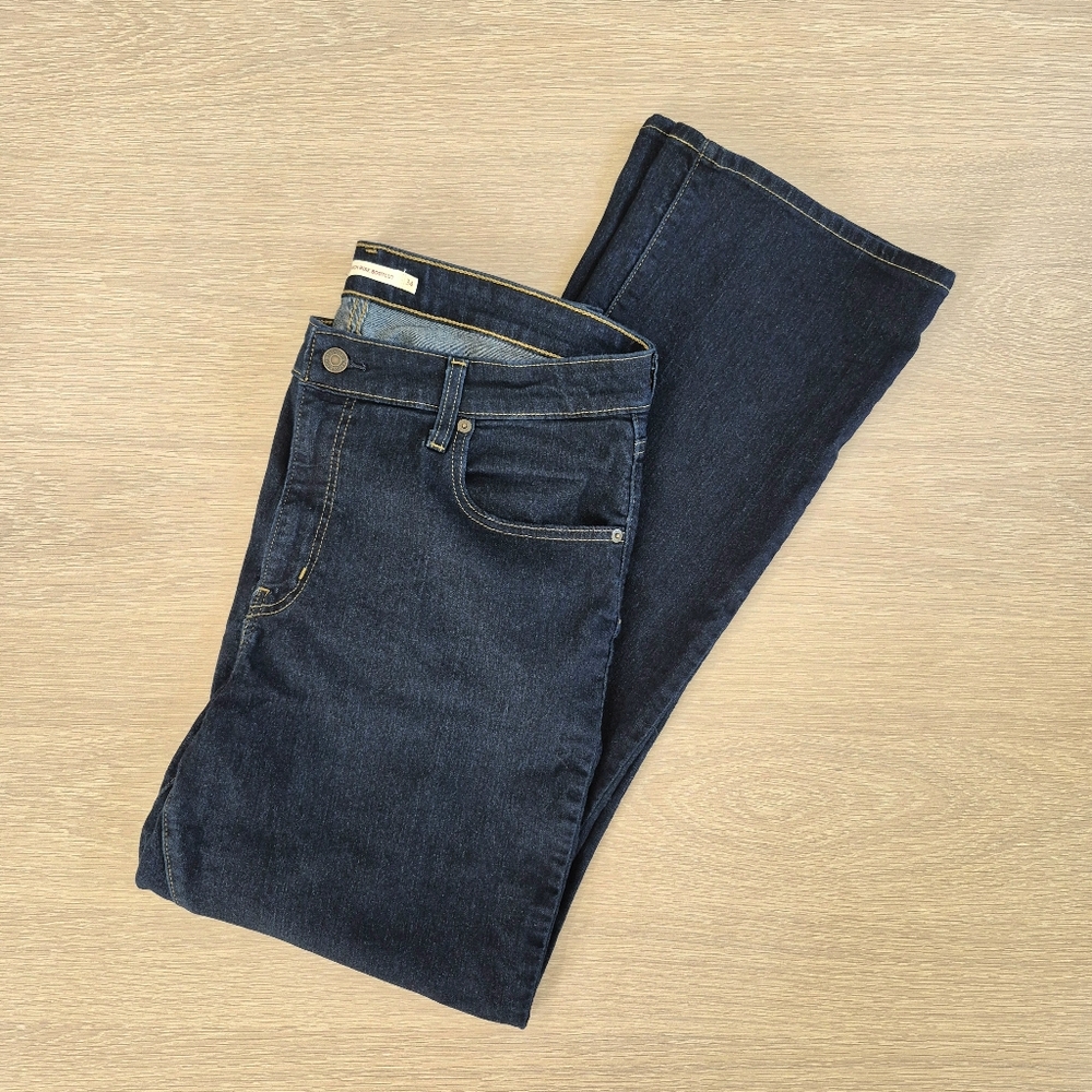 Levi's Dark Blue High Rise Bootcut Jeans